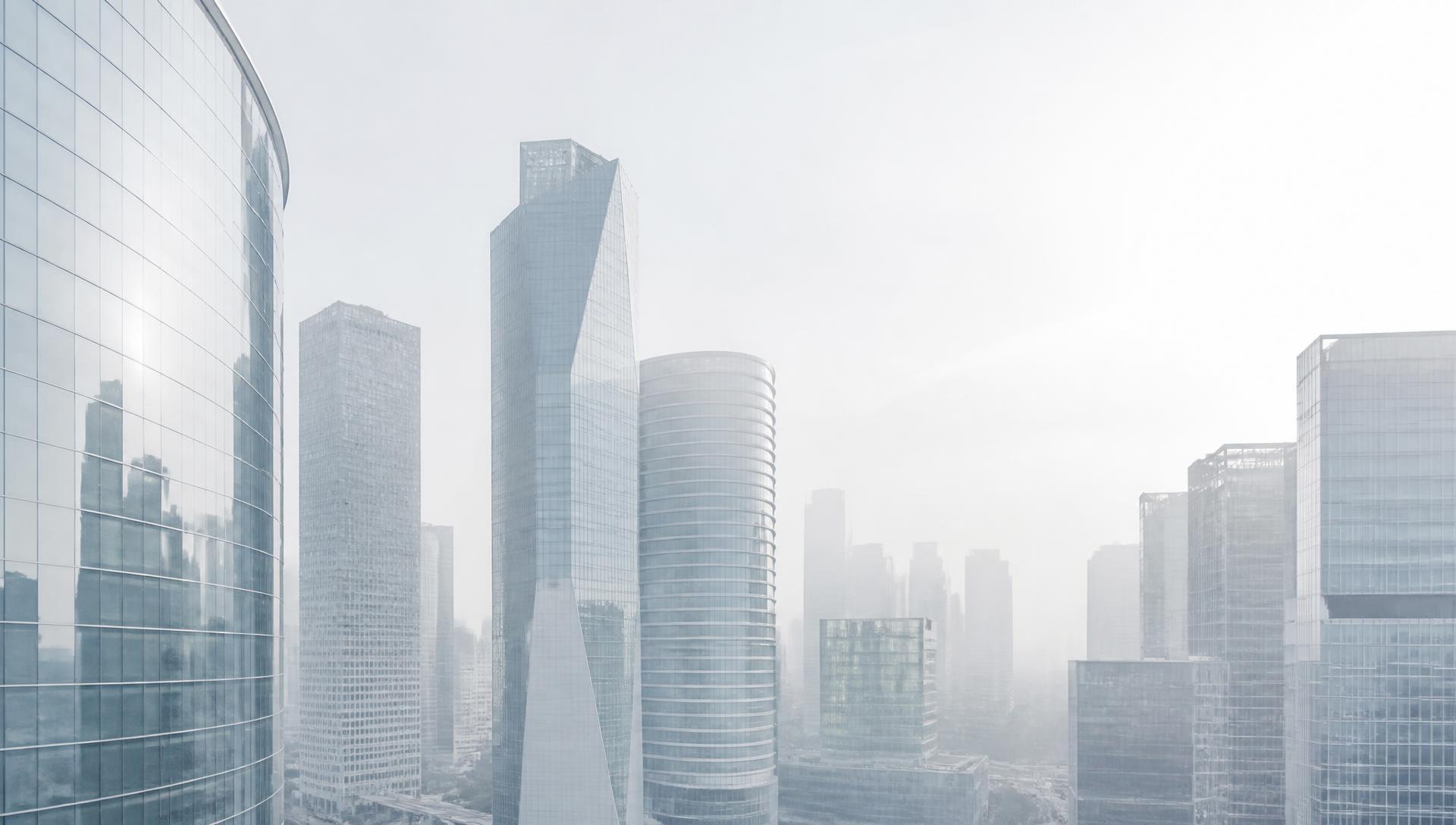 International financial district skyline